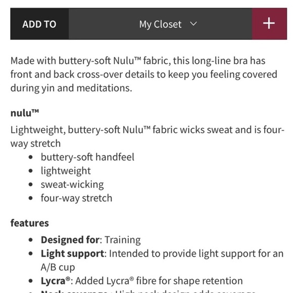 Lululemon Nulu Wrap-Front Longline Bra- New/no tags - Picture 6 of 7